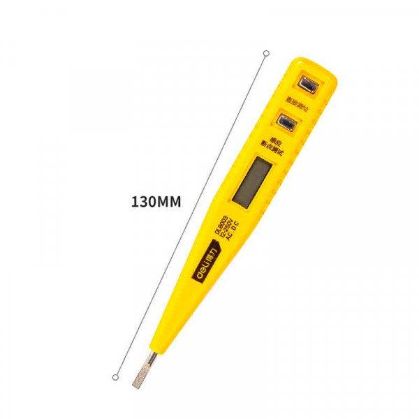 deli高精度測電筆感應電筆——小巧數顯款12/250V