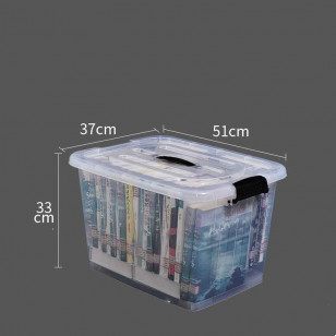 特大號透明收納箱家用塑料超大儲物箱子加厚有蓋衣服整理盒大容量