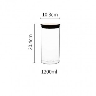 透明玻璃密封罐儲藏罐食品乾果雜糧儲物罐
