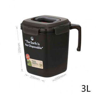 樂扣樂扣垃圾桶廚餘瀝水手柄大容量密封桶菜汁乾濕分離過濾桶帶蓋