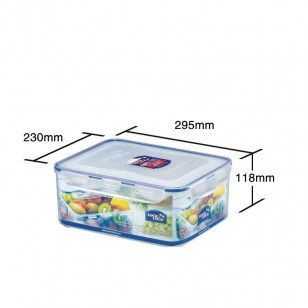 樂扣樂扣保鮮盒大容量塑料便當盒冰箱收納整理廚房食品儲物盒5.5L