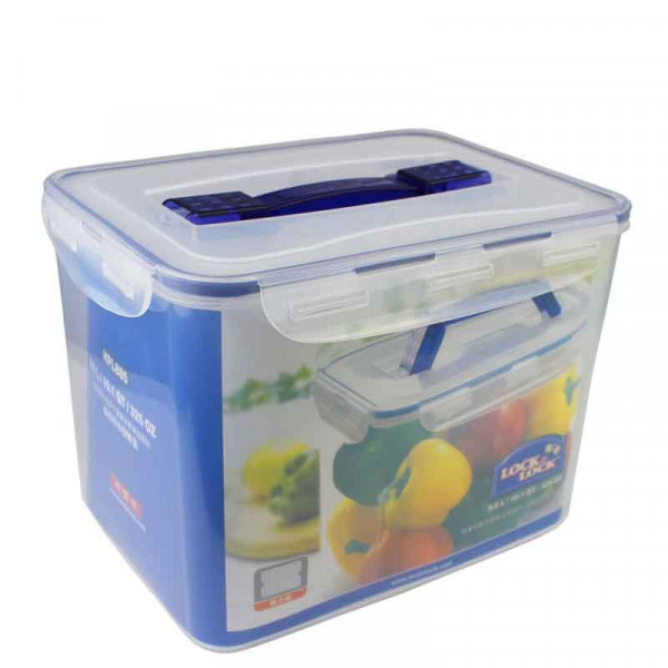 樂扣樂扣PP塑料保鮮盒儲物盒水果食品收納箱手提型大容量9.6L
