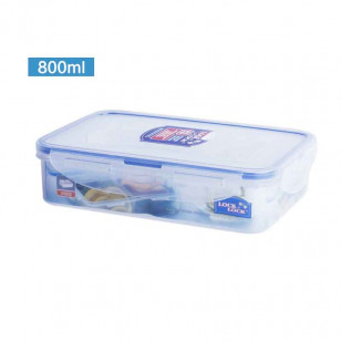 樂扣樂扣長方形三分隔保鮮盒塑料便當盒PP材質帶分隔飯盒微波爐冰箱儲物盒