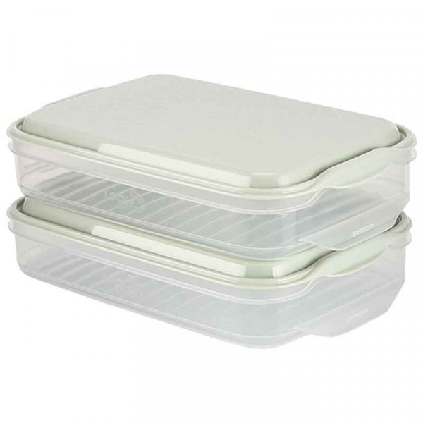 韓國樂扣樂扣塑料保鮮盒冰箱收納冷凍盒餛飩餃子盒速凍多層托盤