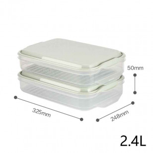 韓國樂扣樂扣塑料保鮮盒冰箱收納冷凍盒餛飩餃子盒速凍多層托盤