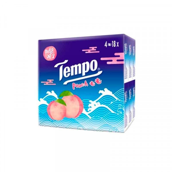 Tempo - 迷你紙手巾18包x7片 (甜心桃味)限量版 18包