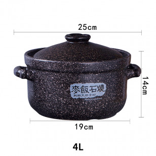 砂鍋電磁爐專用麥飯石燉鍋湯鍋家用石鍋明火適用燃氣陶瓷煲湯沙鍋