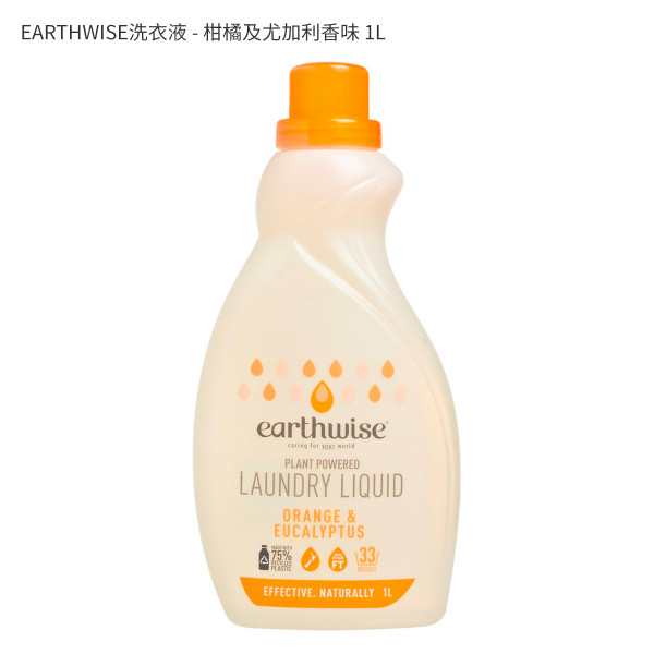 EARTHWISE洗衣液 - 柑橘及尤加利香味 1L